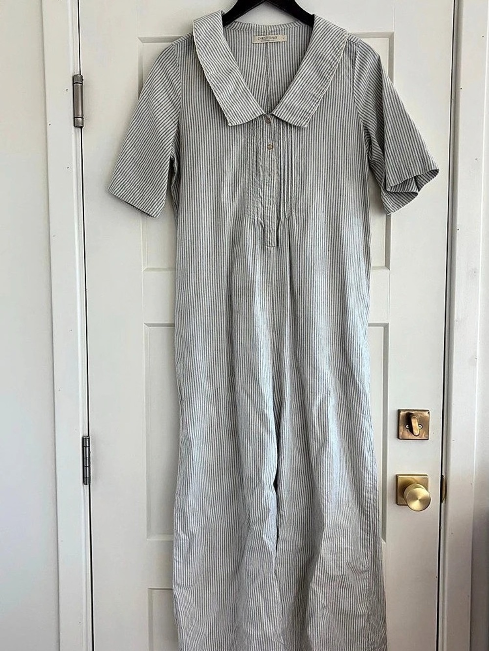 Christy Dawn The Penny Jumper Blue & White Striped Jumpsuit